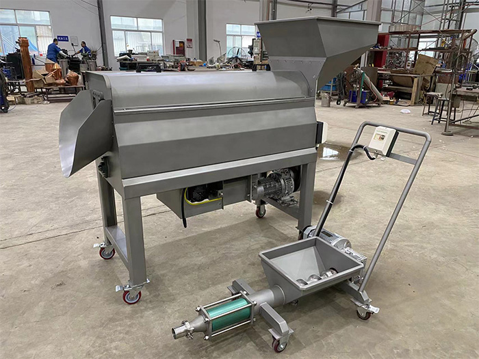 0.5-1噸除梗破碎機+螺桿泵